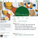 Klau mir nix Twitter Auftritt
